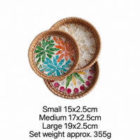 Mini Rattan & Shell Baskets