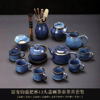 Jun Kiln Side-Handle Teapot Tea Set