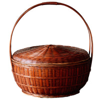 Extra-Large Bamboo Offering Basket with Lid
