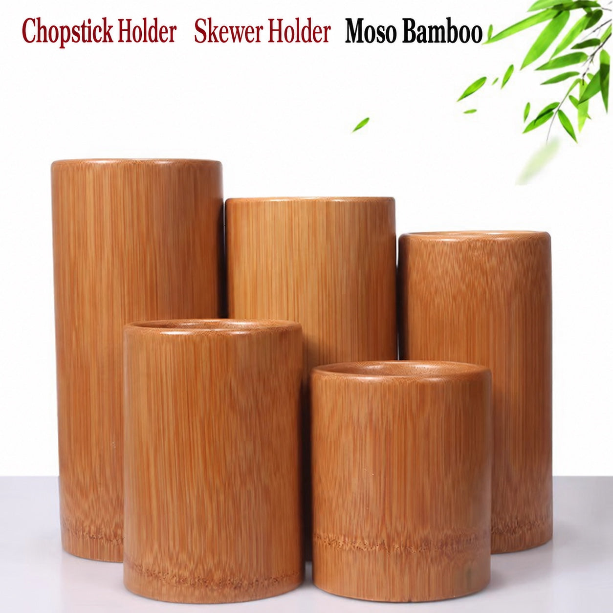Carbonized Bamboo Chopstick Holder