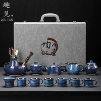 Jun Kiln Side-Handle Teapot Tea Set